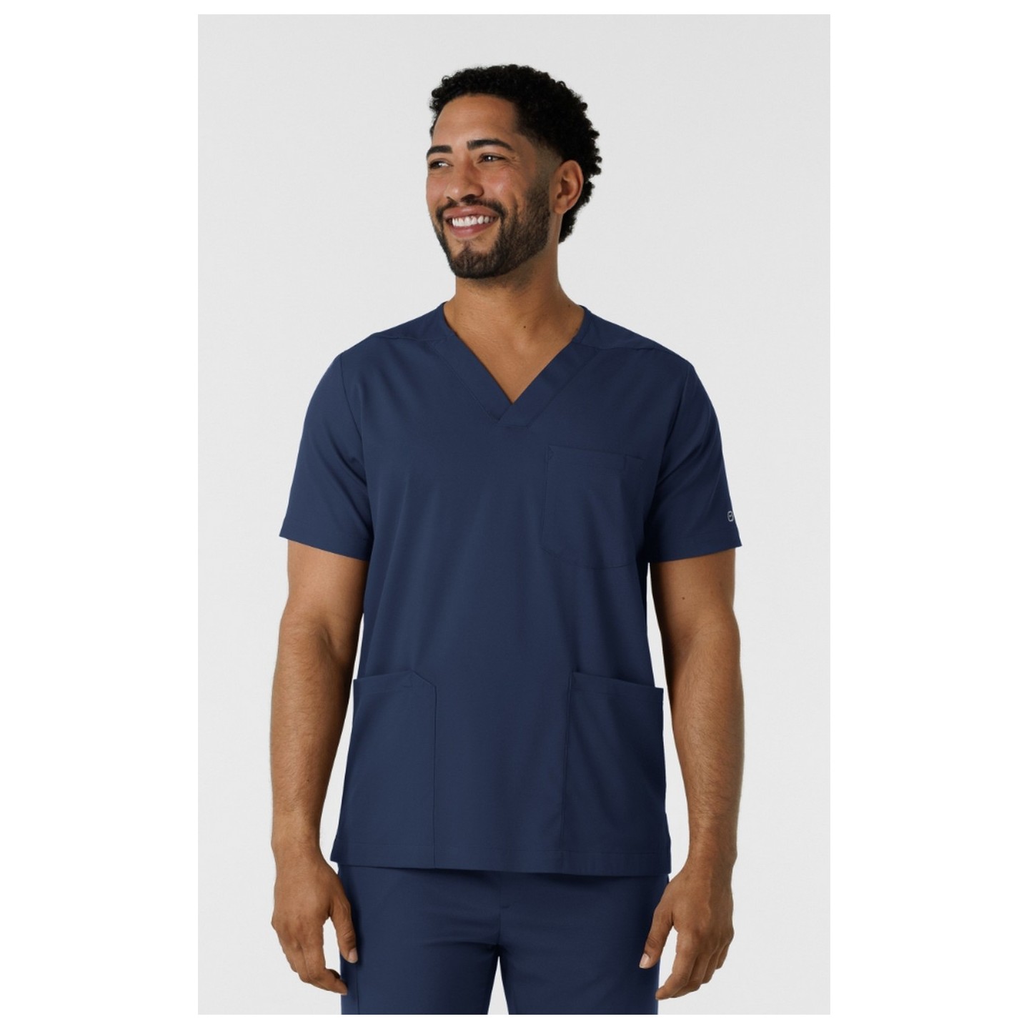 6351 Boundless Men's Multi-Pocket V-Neck Scrub Top by WINK
