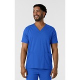 6351 Boundless Men's Multi-Pocket V-Neck Scrub Top by WINK