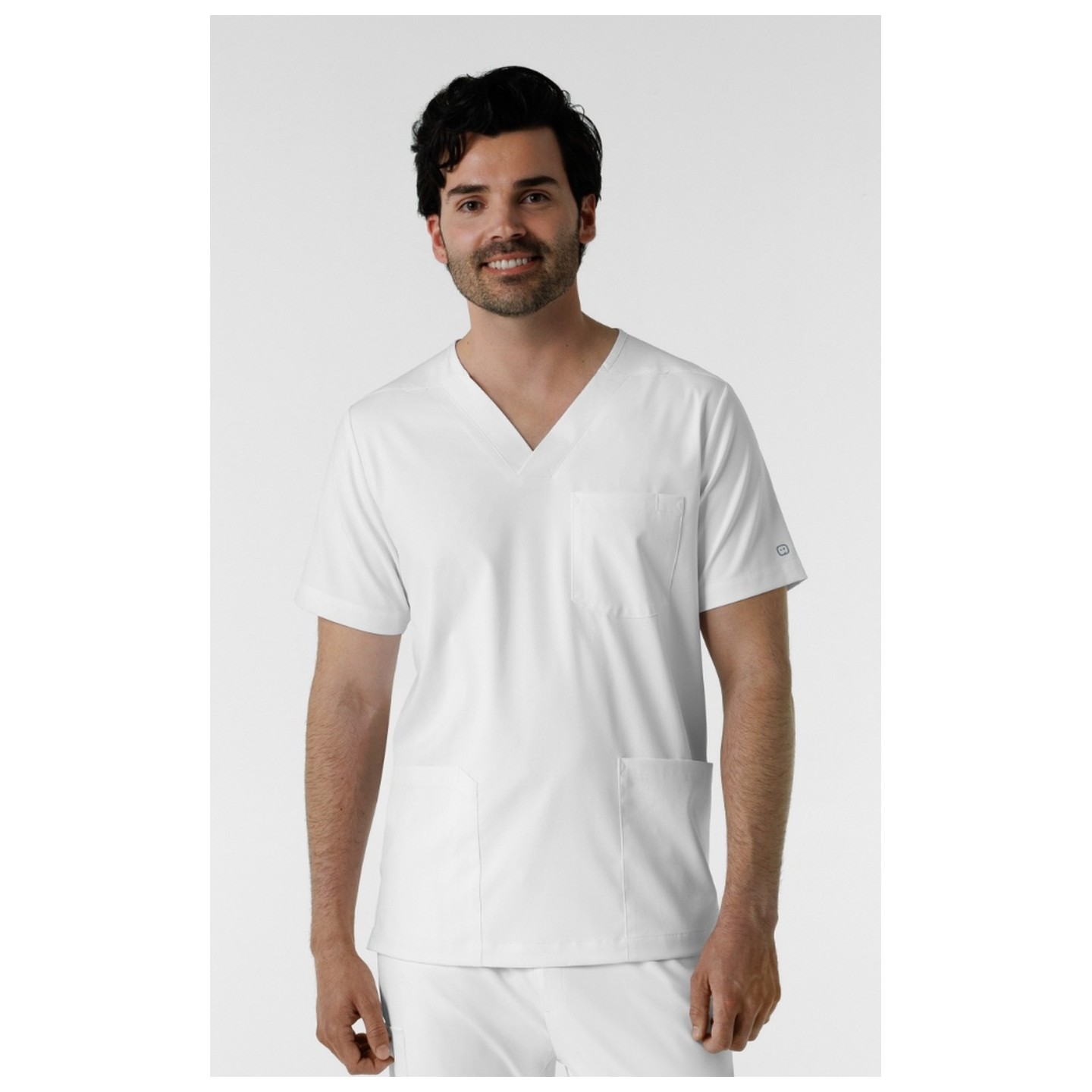 6351 Boundless Men's Multi-Pocket V-Neck Scrub Top by WINK