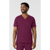 6351 Boundless Men's Multi-Pocket V-Neck Scrub Top by WINK