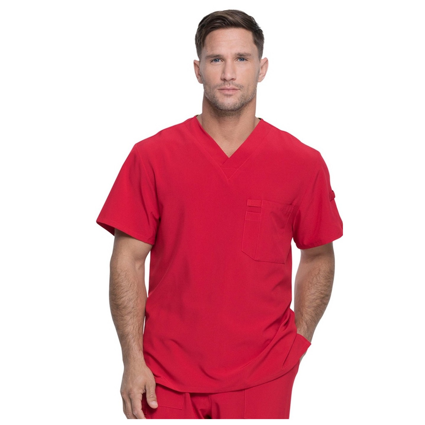 DK635 Dickies EDS Essentials Haut a Col en V avec Poche au Poitrine pour Hommes