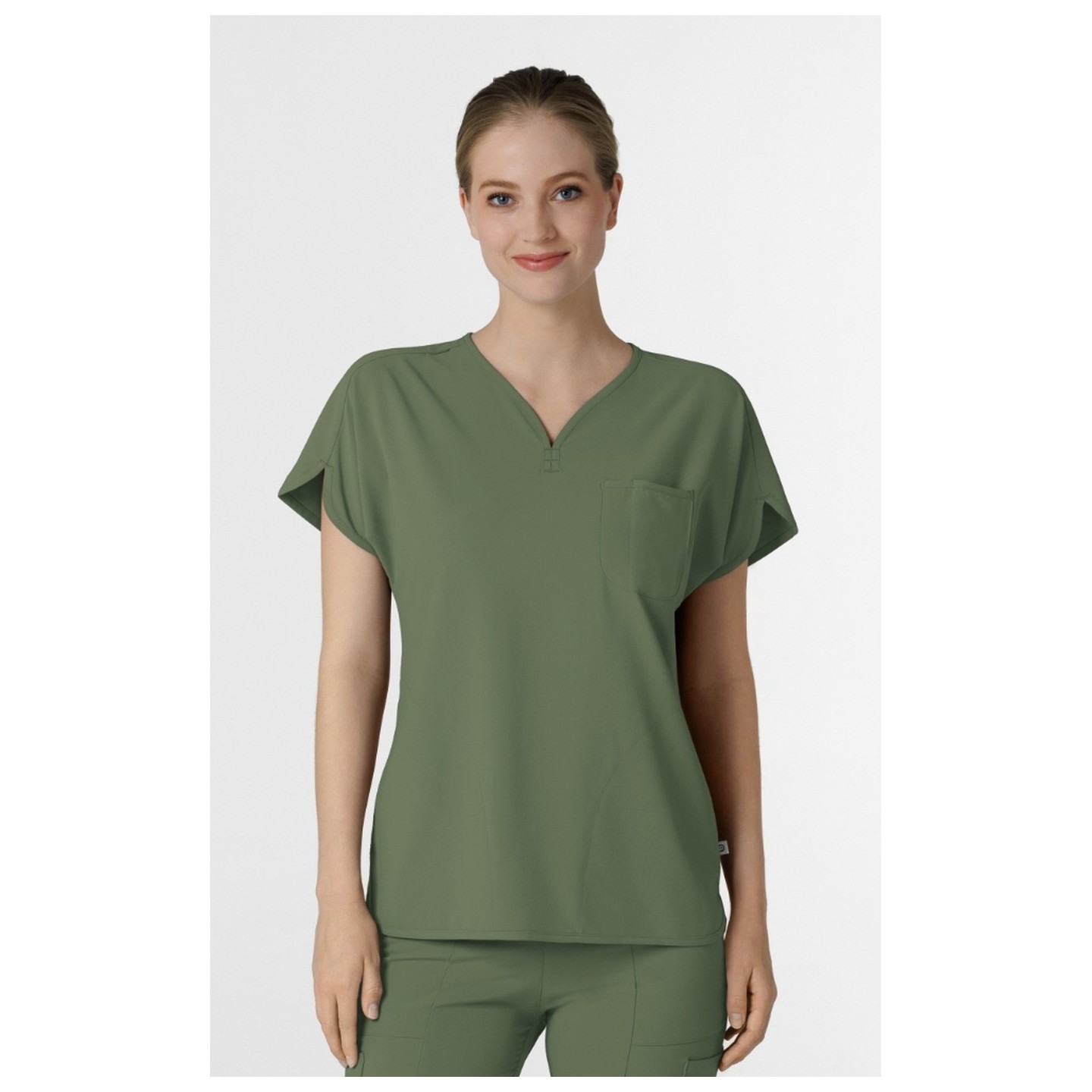 6634 RENEW Women's Dolman Y-Neck Scrub Top by WINK