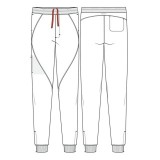 IN204A GNR8 Jogger pour Hommes à Jambe Zippée et 4 Poches par Infinity