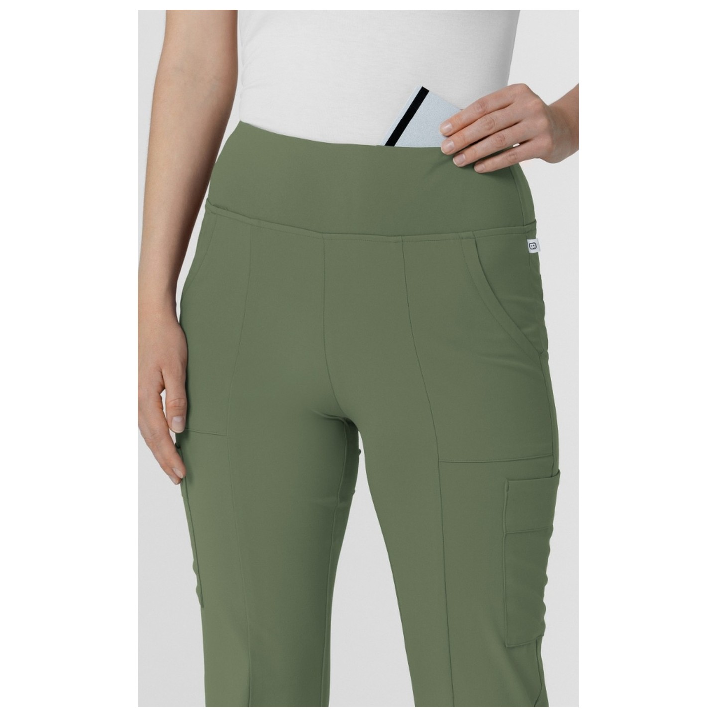 5534 RENEW Pantalon Jambe Évasée Cargo 7 Poches pour Femmes par WINK