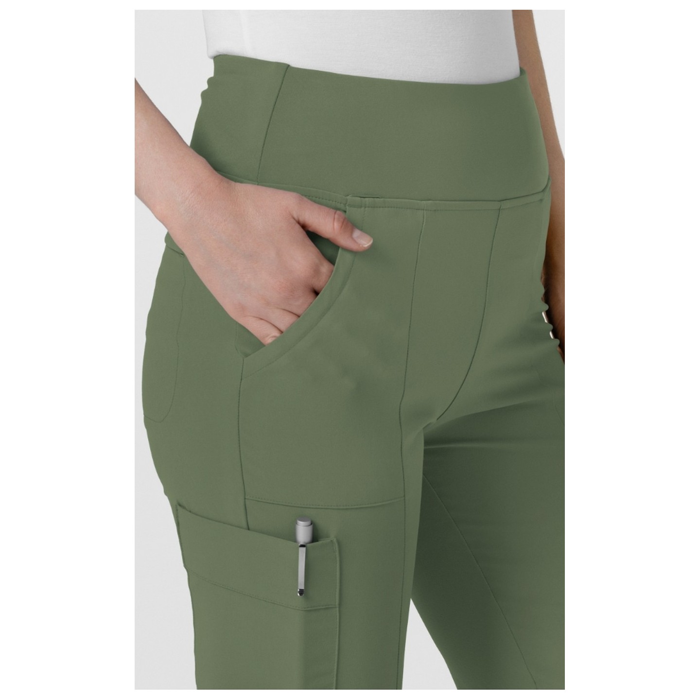 5534 RENEW Pantalon Jambe Évasée Cargo 7 Poches pour Femmes par WINK
