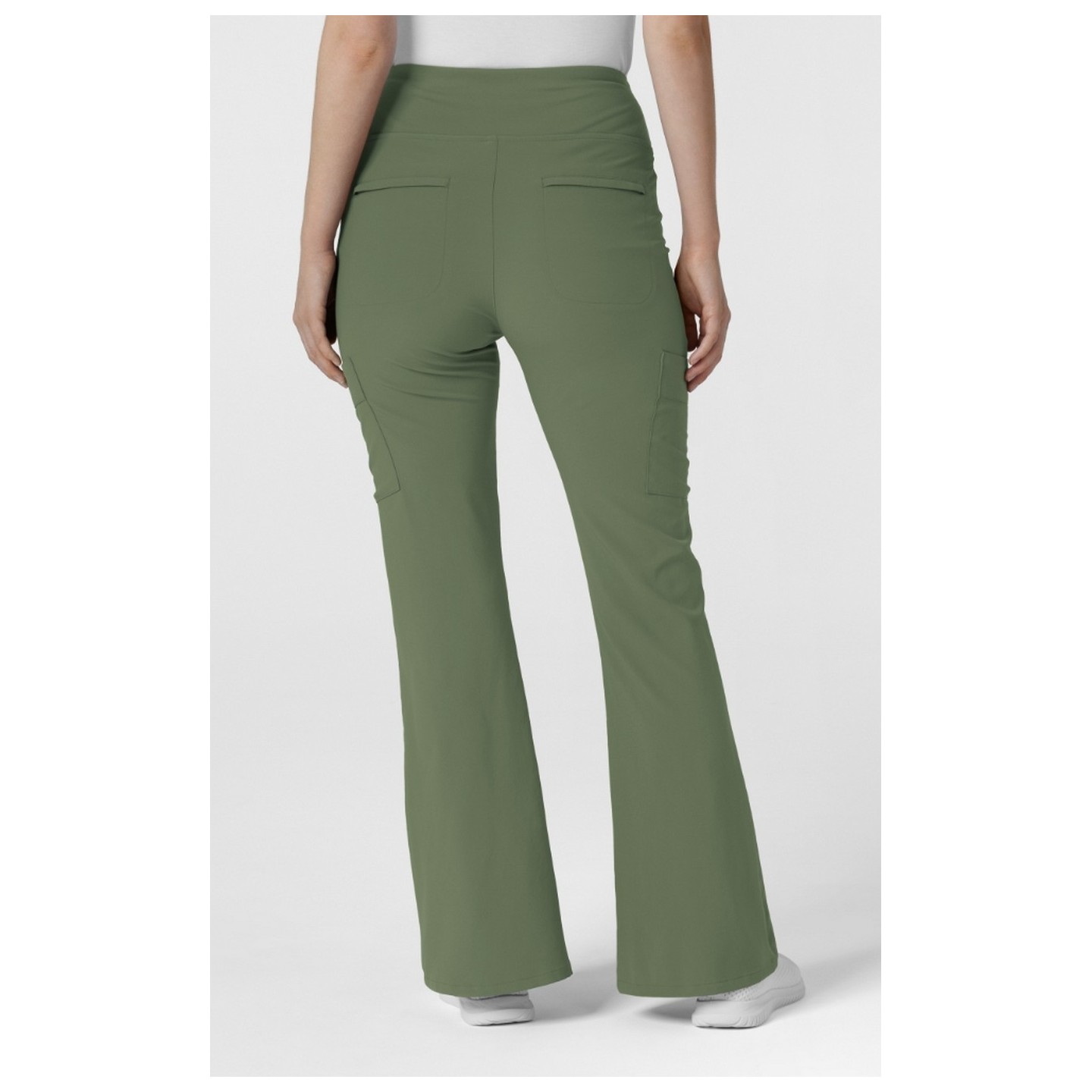 5534 RENEW Pantalon Jambe Évasée Cargo 7 Poches pour Femmes par WINK