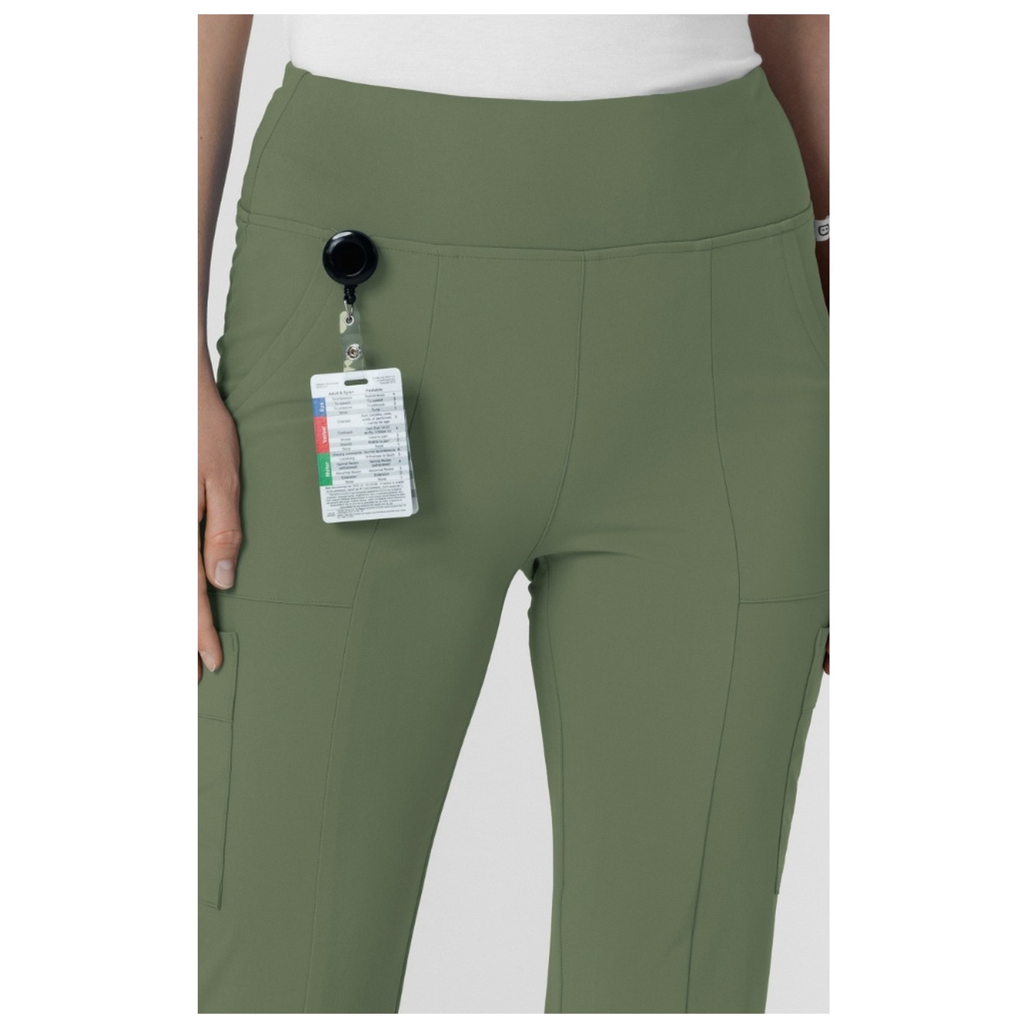 5534 RENEW Women's Flare Leg 7 Pocket Cargo Pant by WINK