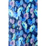 6657 WonderWink Fitted 3-Pocket V-Neck Print Top - Flower Meadow