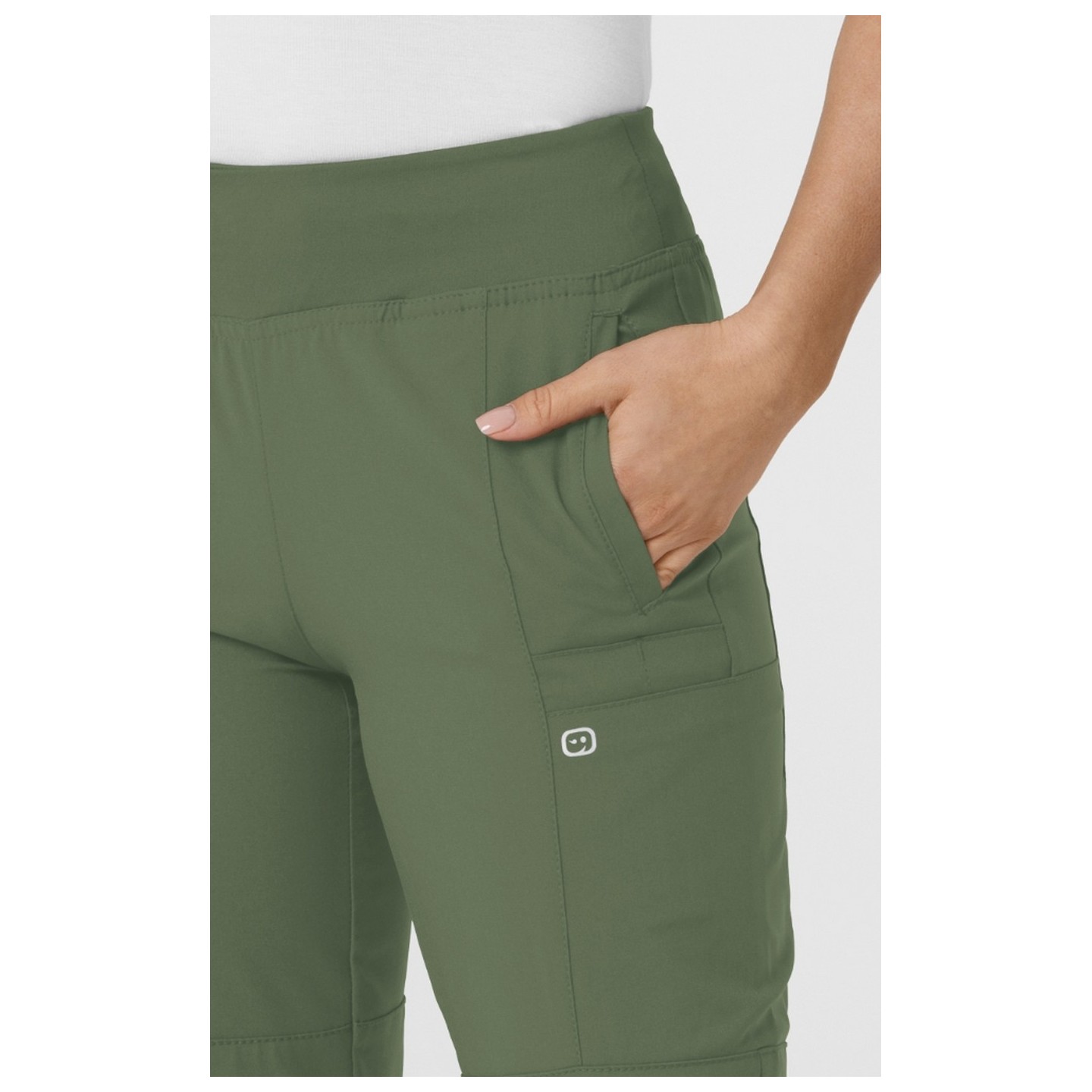 5555 W123 by WonderWink - Comfort Waist Cargo Jogger Scrub Pants