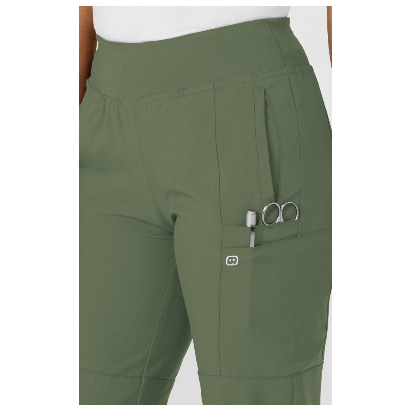 5555P Petite W123 de WonderWink - Ceinture Confort Pantalon de jogging cargo