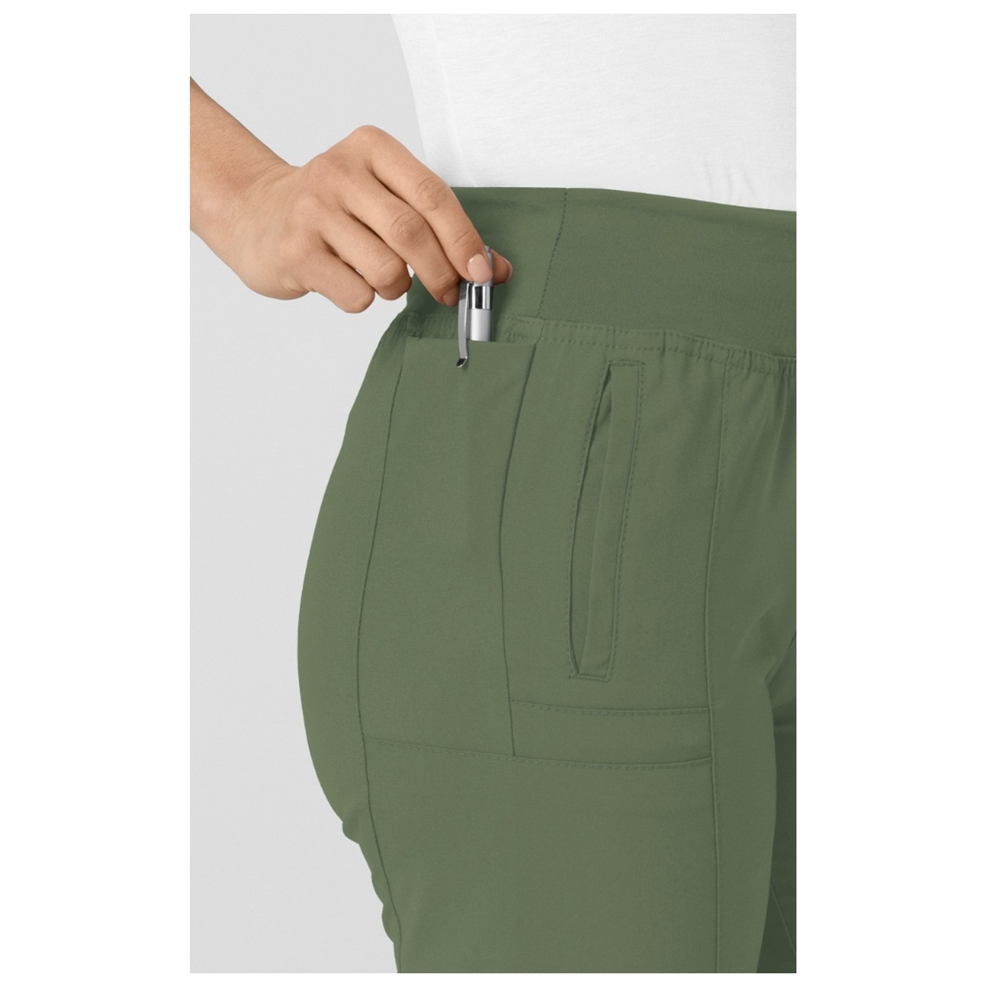 5555T TALL W123 by WonderWink - Comfort Waist Cargo Jogger Scrub Pants