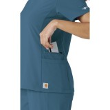 C13310 Carhartt Force Cross-Flex Knit Panel Scrub Top 