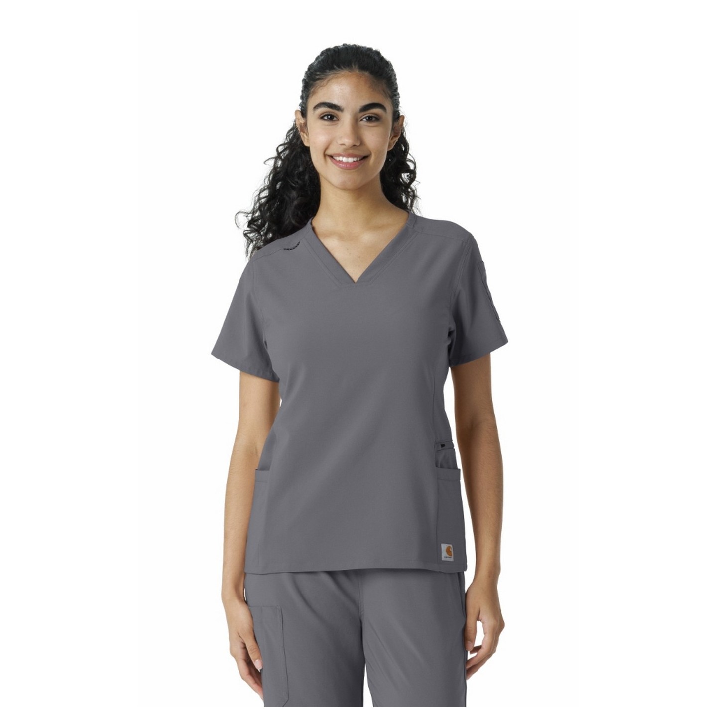 C13310 Carhartt Force Cross-Flex Knit Panel Scrub Top 