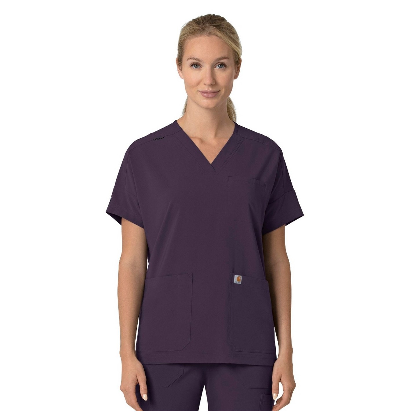 C13110 Carhartt Force Cross-Flex Haut à Coupe Carrée Moderne pour Femmes