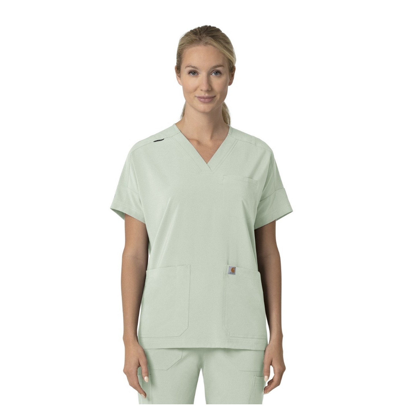 C13110 Carhartt Force Cross-Flex Women's Modern Oversized V-Neck Top