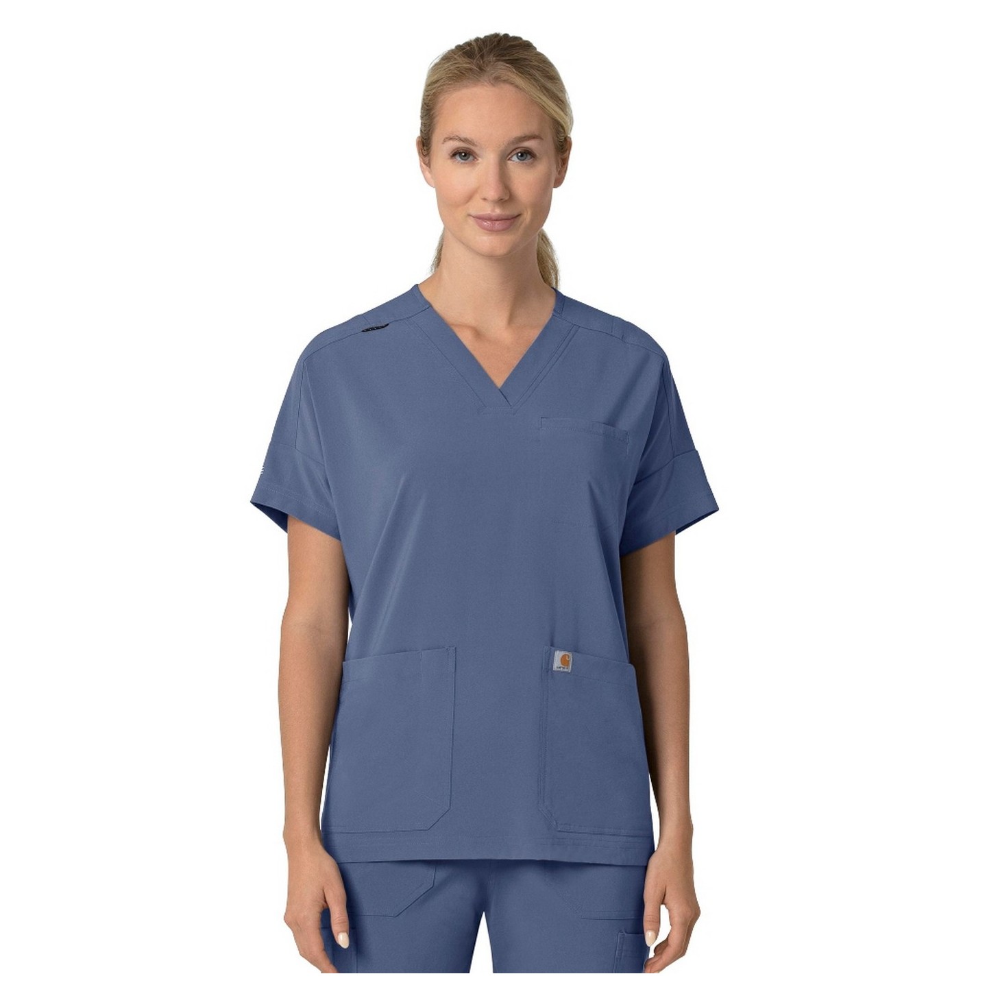 C13110 Carhartt Force Cross-Flex Haut à Coupe Carrée Moderne pour Femmes