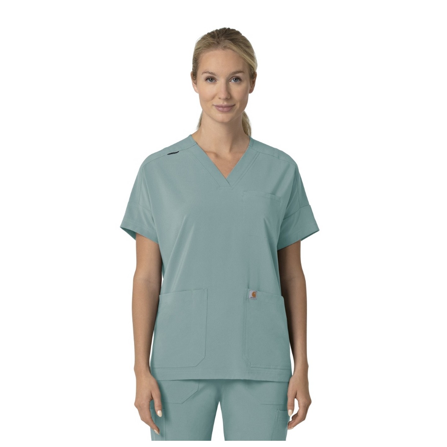 C13110 Carhartt Force Cross-Flex Haut à Coupe Carrée Moderne pour Femmes