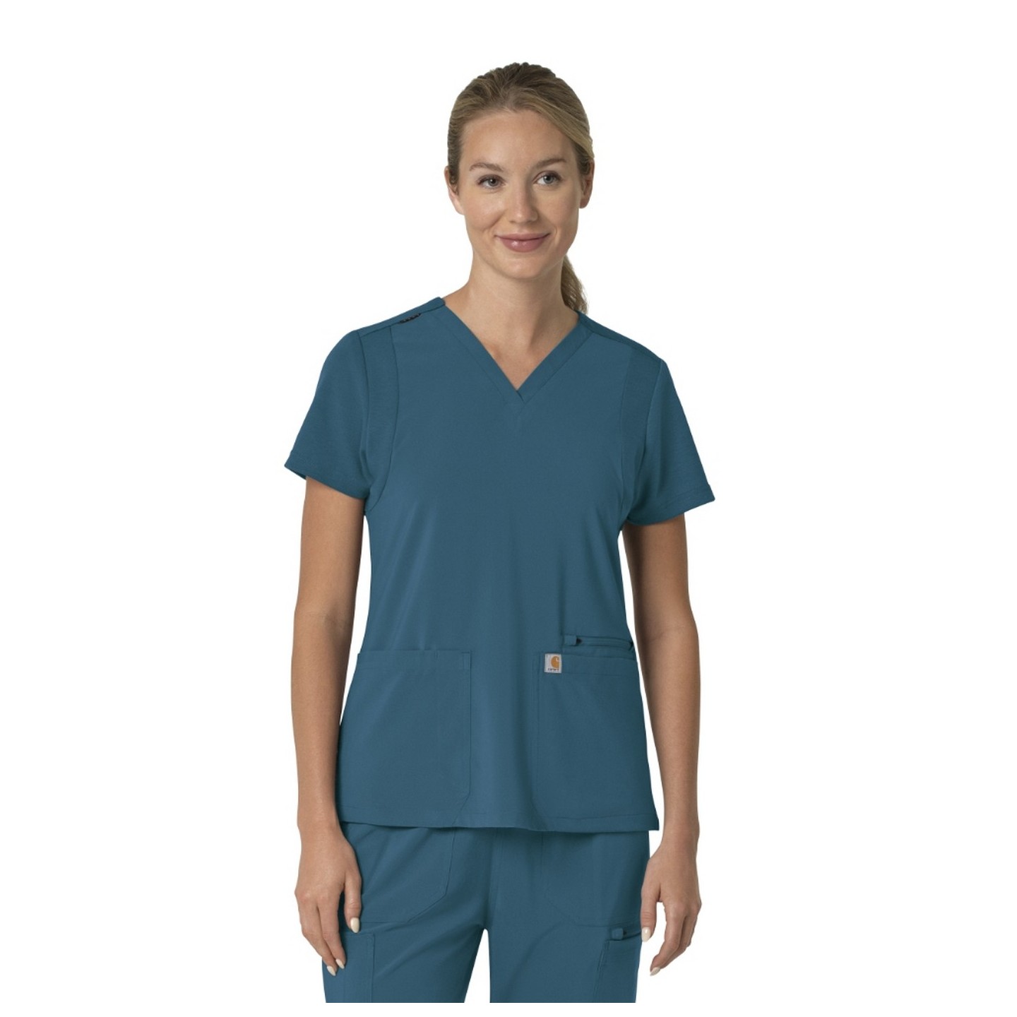 C13210 Carhartt Force Cross-Flex Flex Panel V-Neck Women's Top