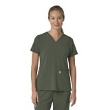 C13210 Carhartt Force Cross-Flex Flex Panel V-Neck Women's Top