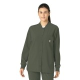 C82210 Carhartt Force Cross-Flex Women's Snap Front Shirt Jacket