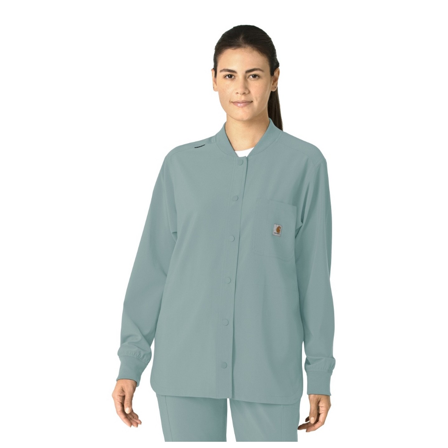 C82210 Carhartt Force Cross-Flex Women's Snap Front Shirt Jacket