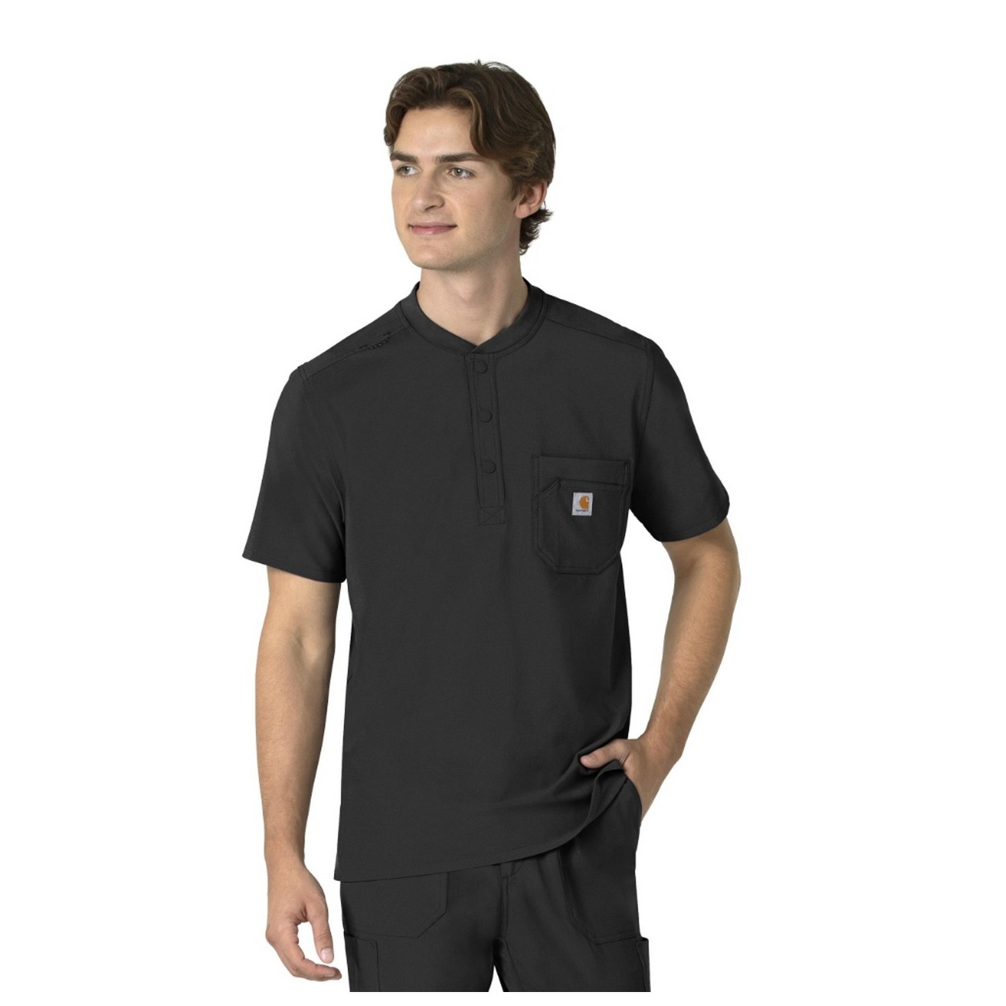 C16310 Carhartt Cross-Flex Men's Henley Scrub Top