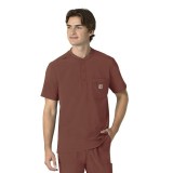 C16310 Carhartt Cross-Flex Men's Henley Scrub Top