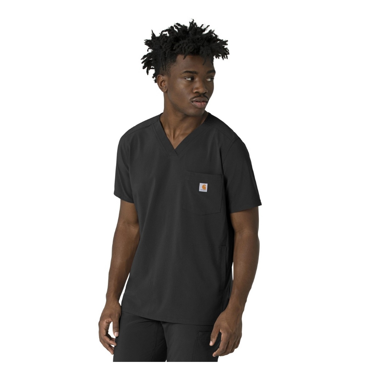 C16410 Carhartt Force Cross-Flex Men's 3 Pocket V-Neck Scrub Top