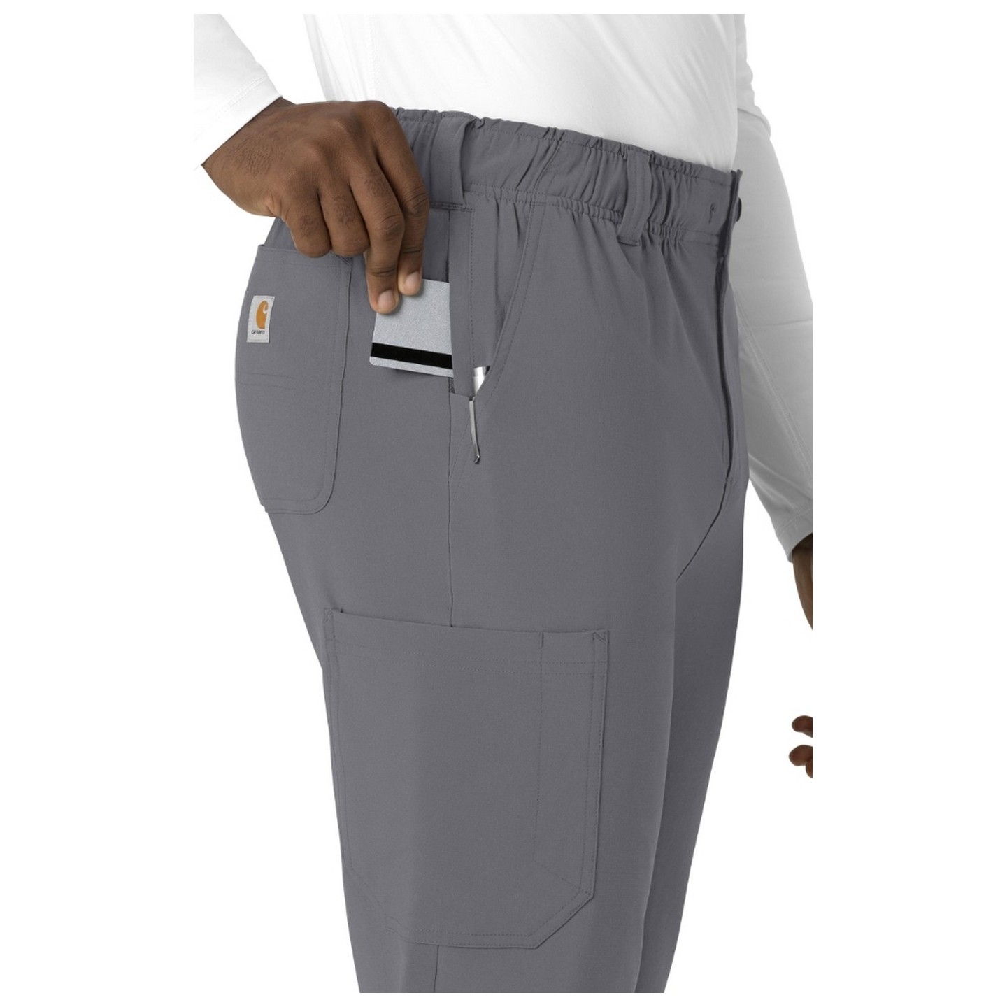 C56410 Carhartt Cross-Flex Men's Straight Leg 7 Pocket Scrub Pants