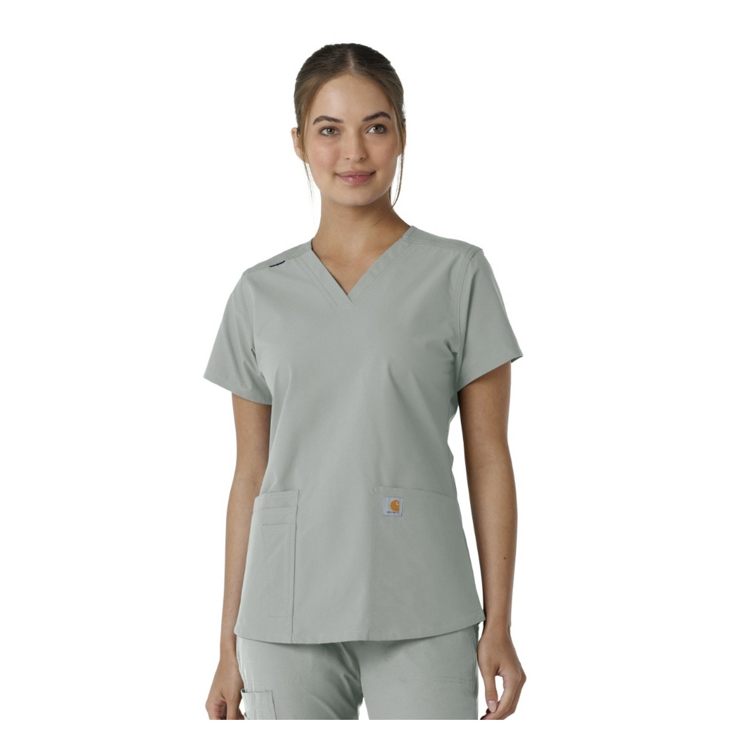 C12313 Carhartt Force Essentials Haut à Col en V avec Panneaux en Tricot