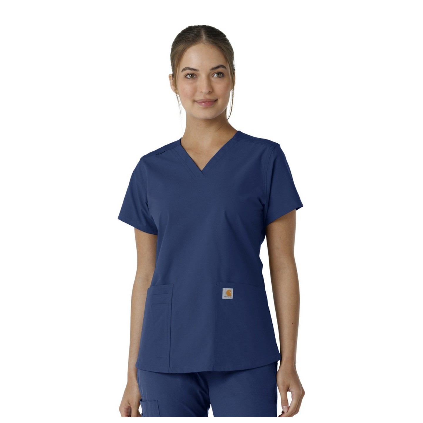 C12313 Carhartt Force Essentials Haut à Col en V avec Panneaux en Tricot