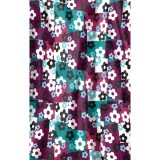 Z12213 Zoe + Chloe Haut Imprimés a Col en V Incurvé - Skater Check Wine