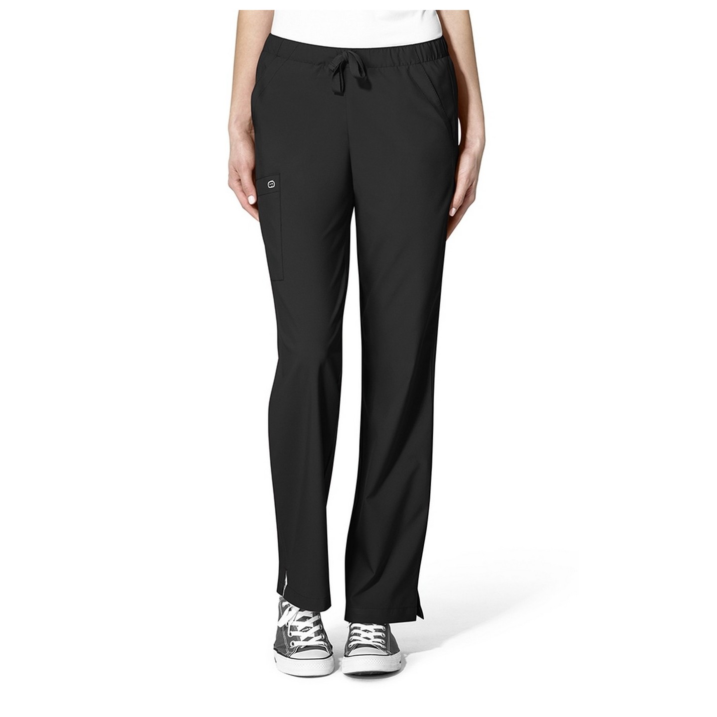 5155 W123 de WonderWink Pantalon double cargo à devant plat pour femmes