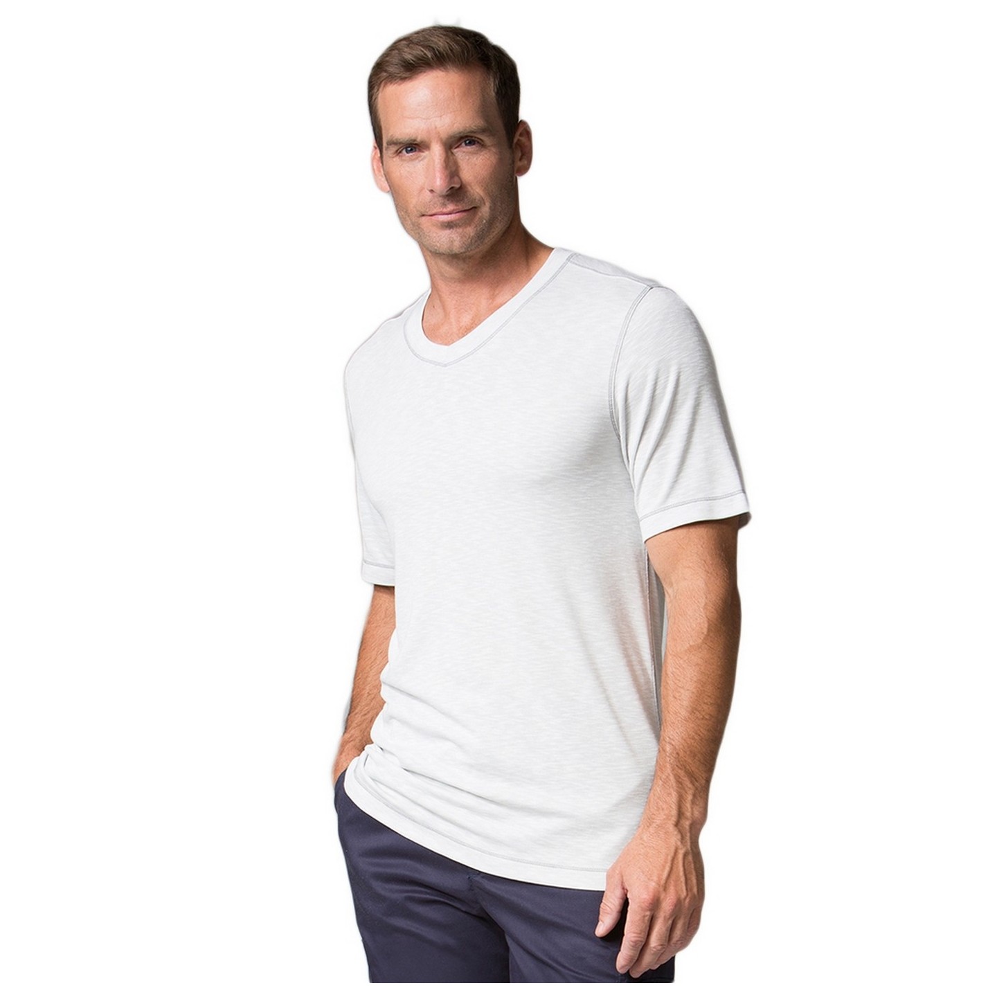 6409 - Men's Short Sleeve Slub Modal Tee