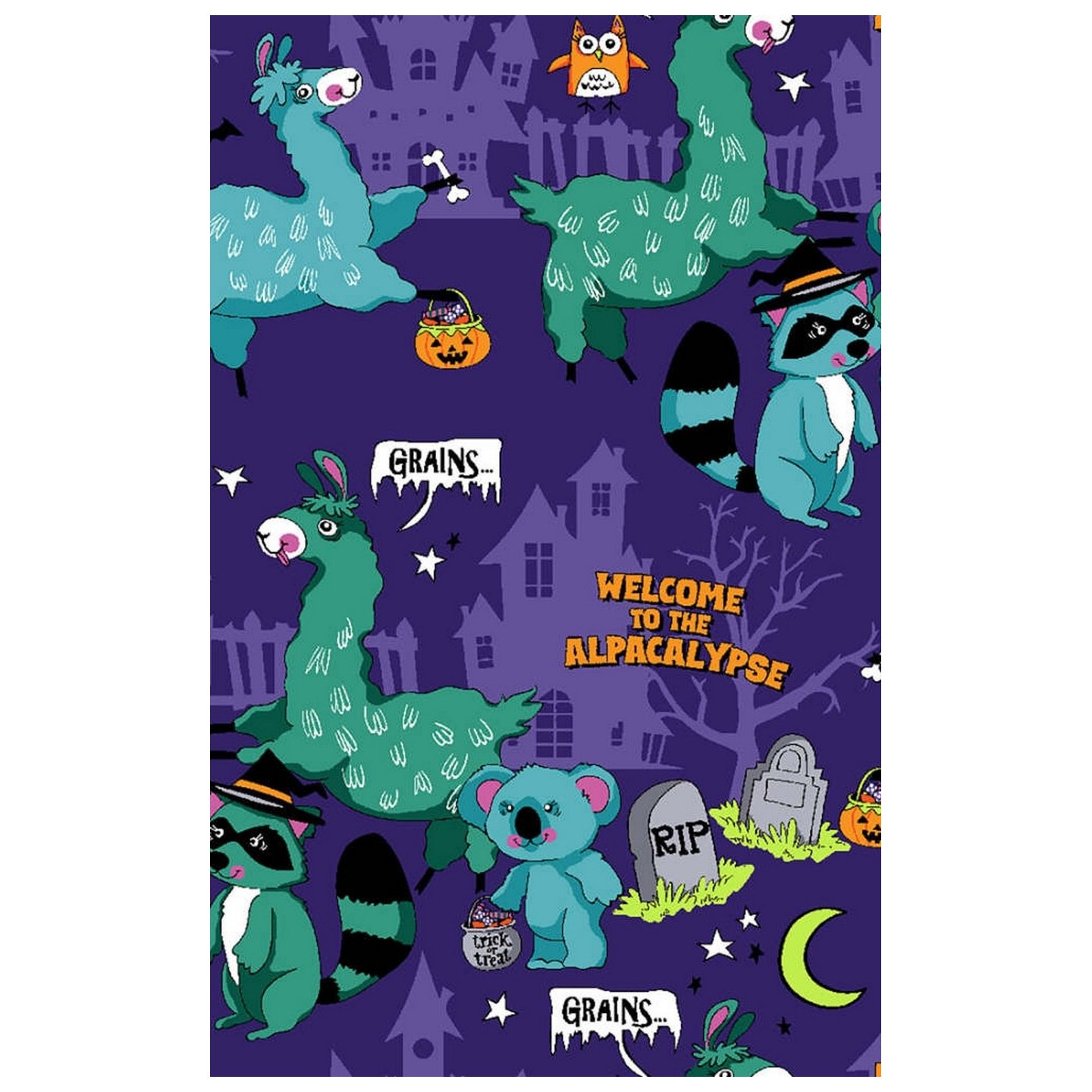 CK651 Modern Classic V-Neck Print top by Cherokee - Alpacalypse