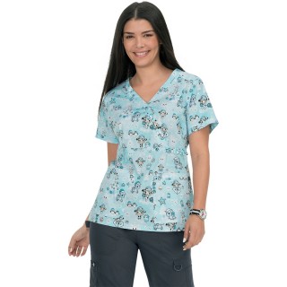 289TKD koi Stretch Luna tokidoki Top Print: Snowy tokidoki