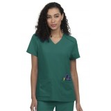 C101 Cureology Cardi Modern 2 Pocket V-Neck Top by koi