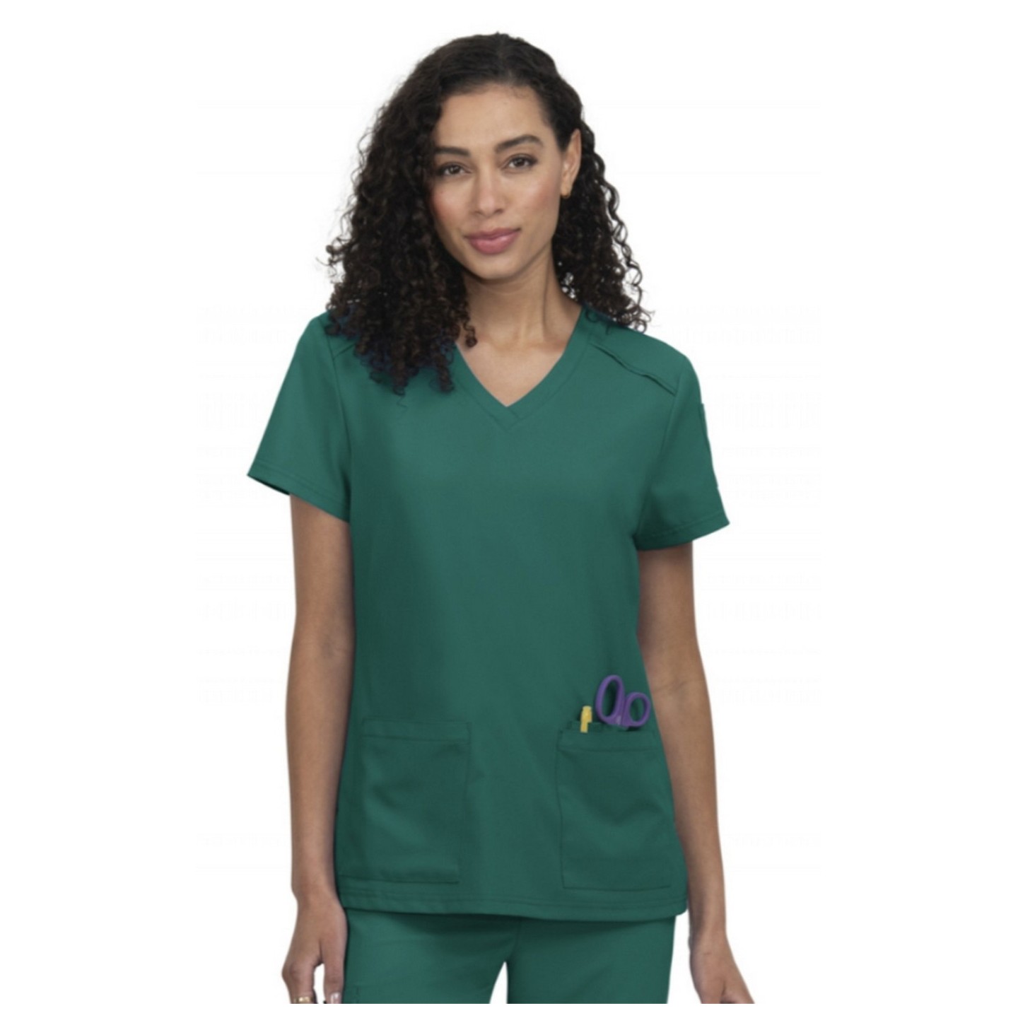 C101 Cureology Haut Cardi avec 2 Poches à Col en V par koi