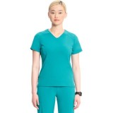 IN620A GNR8 Contemporary V-Neck Top with Kangaroo Pocket by Infinity