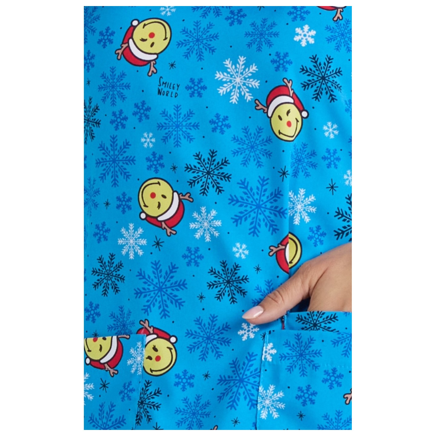 S102PR Smiley World Adoring Print Top by koi - Feeling Jolly