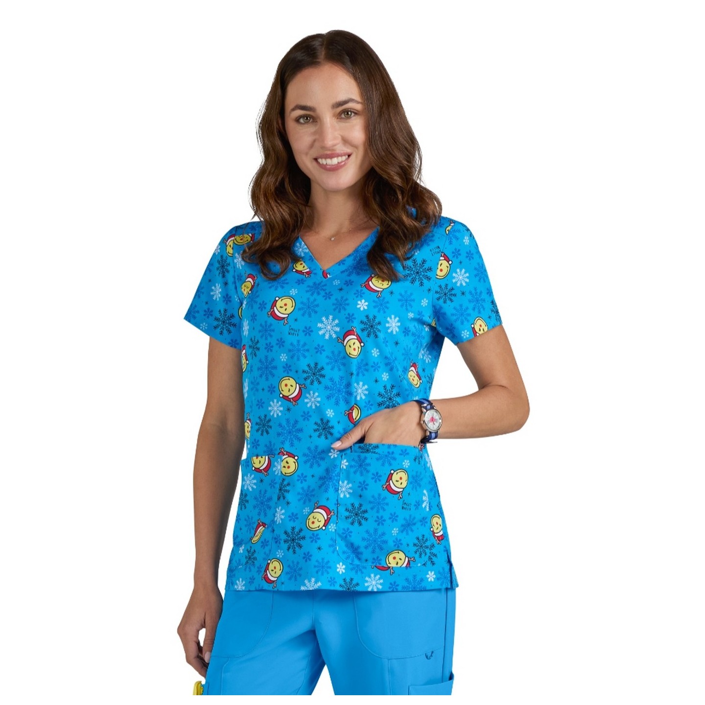 S102PR Smiley World Adoring Print Top by koi - Feeling Jolly