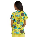 S102PR Smiley World Adoring Print Top by koi - Keep Smiling