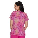 S103PR Smiley World Amazed Tuckable Print Top by koi - Lovely Smile