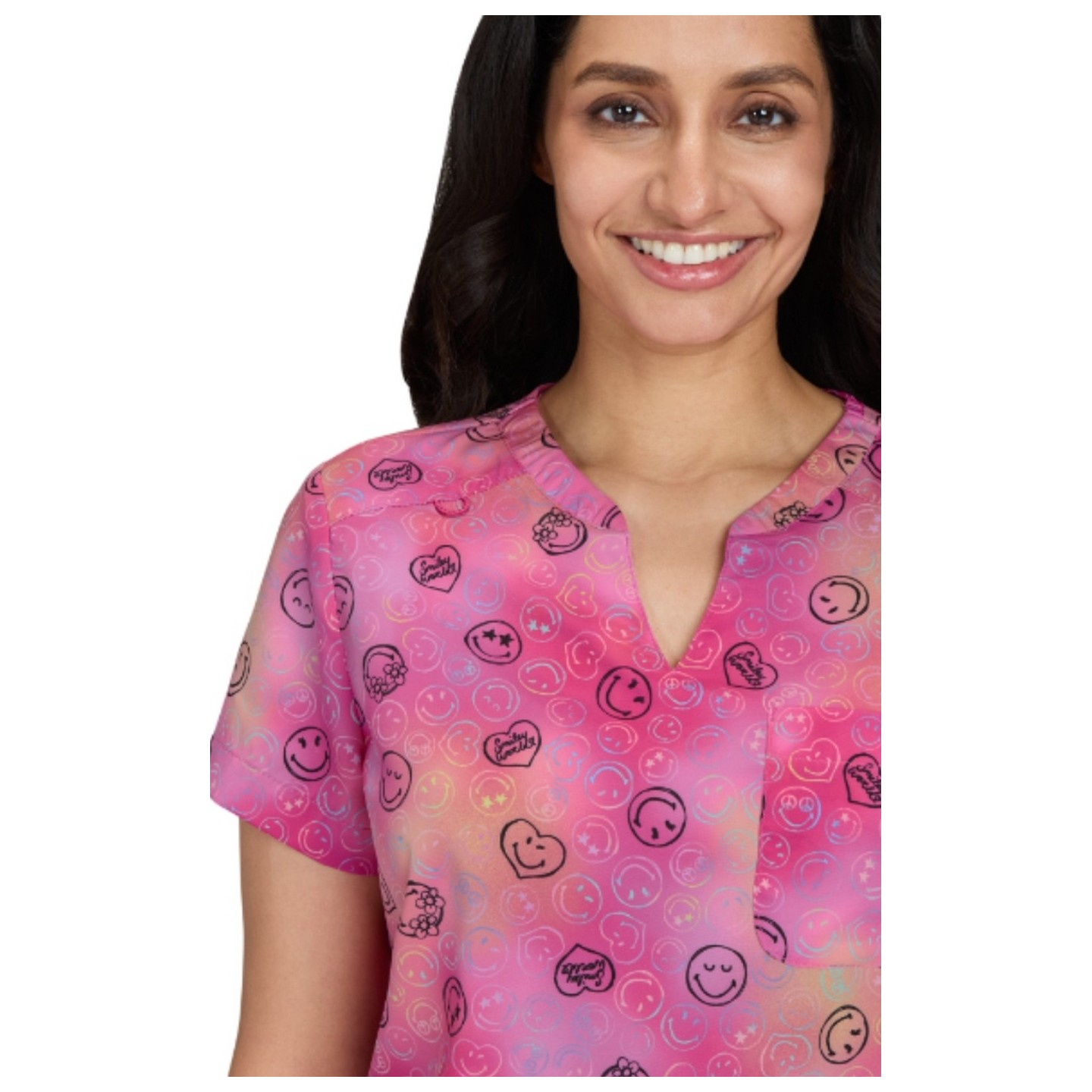 S103PR Smiley World Amazed Tuckable Print Top by koi - Lovely Smile