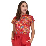1093PR koi Basics Ari Split Neck Print Top - Ants