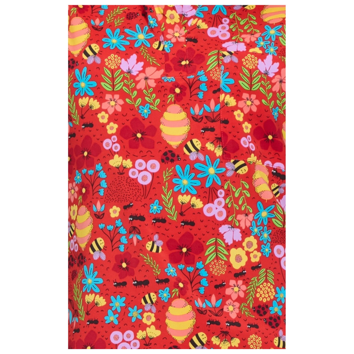 1093PR koi Basics Ari Split Neck Print Top - Ants