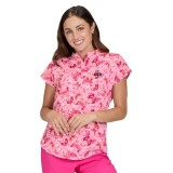 1093PR koi Basics Haut Ari à Encolure Fendue Imprimer - Butterfly Hearts