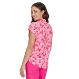 1093PR koi Basics Haut Ari à Encolure Fendue Imprimer - Butterfly Hearts