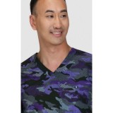 671PR koi Next Gen On Call Men's Print Top - Distressed Camo