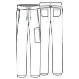 WW012 Workwear Revolution Men's 5 Pocket Jogger by Cherokee